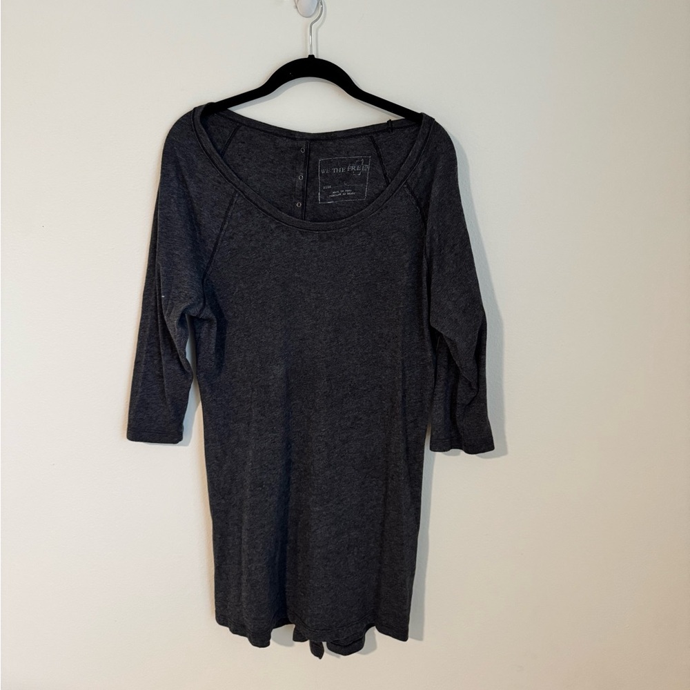 Free People open back long top